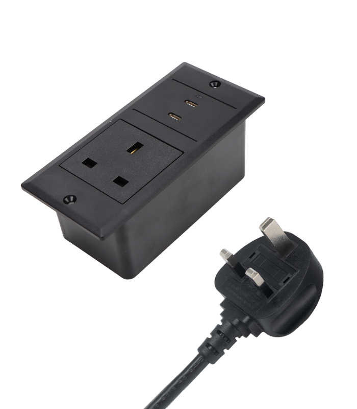 728 series British standard unit plug-in double C