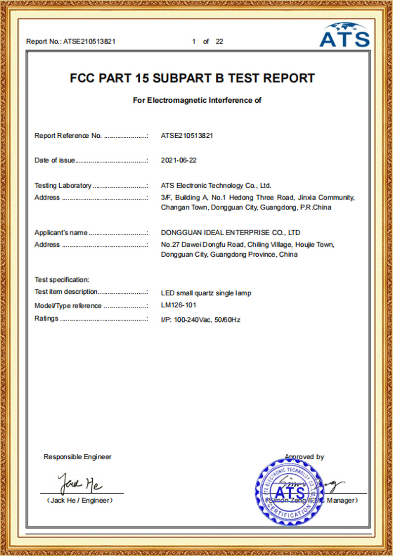FCC Part 15 Report SDOC