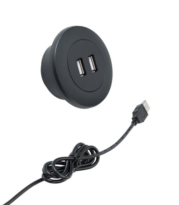 Round USB with cover