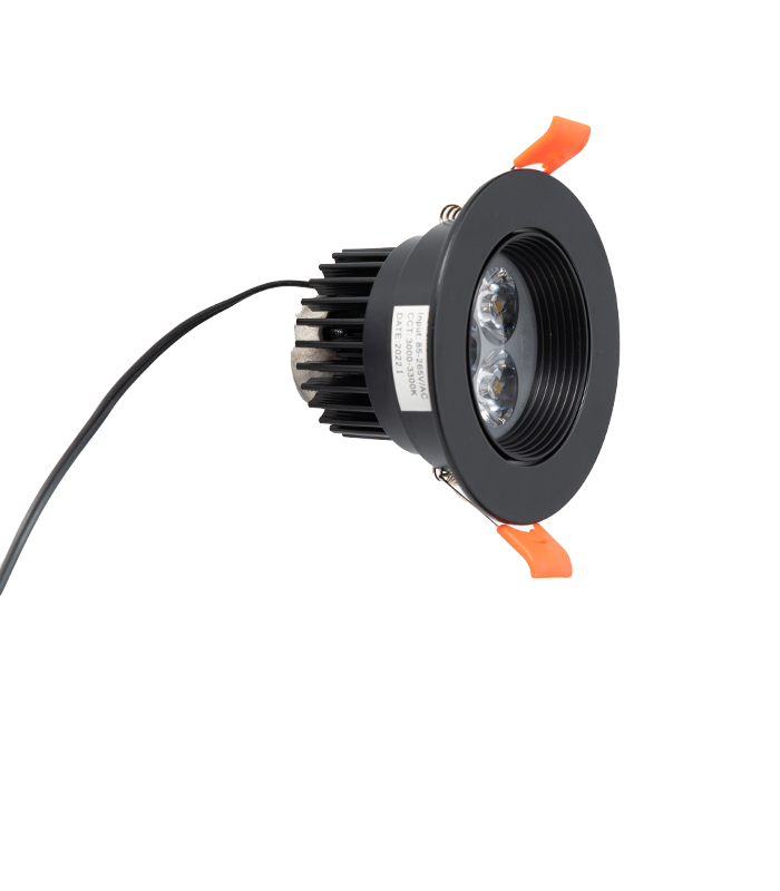 Black and silver spotlight